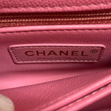 シャネル CHANEL ココハンドルXXS AS2215 ピンク ゴールド金具 キャビアスキン リザード レディース ハンドバッグ ショルダーバッグ