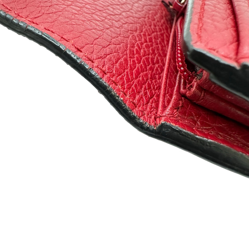 グッチ GUCCI GGマーモント 二つ折り長財布 400586 レッド レザー