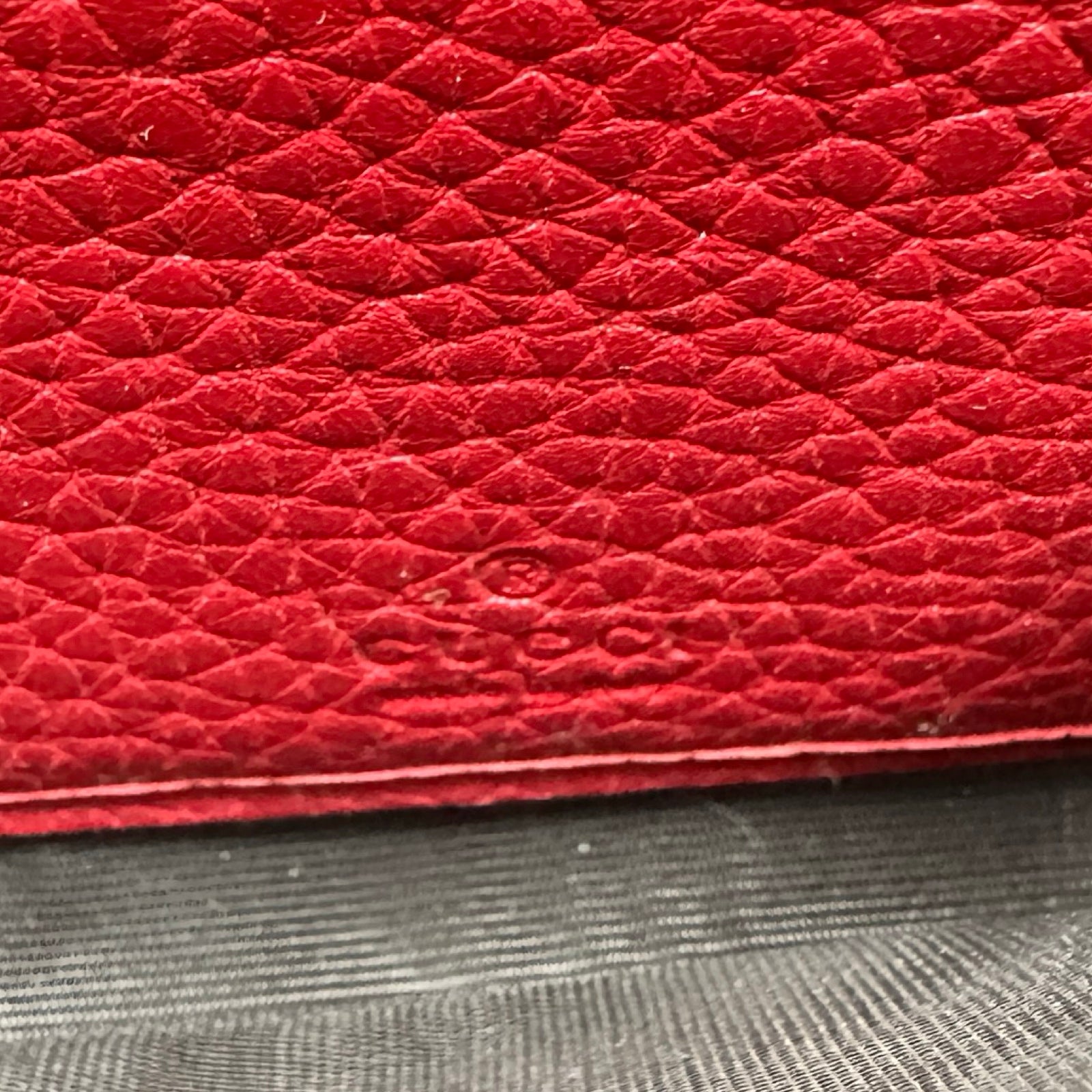 グッチ GUCCI GGマーモント 二つ折り長財布 400586 レッド レザー