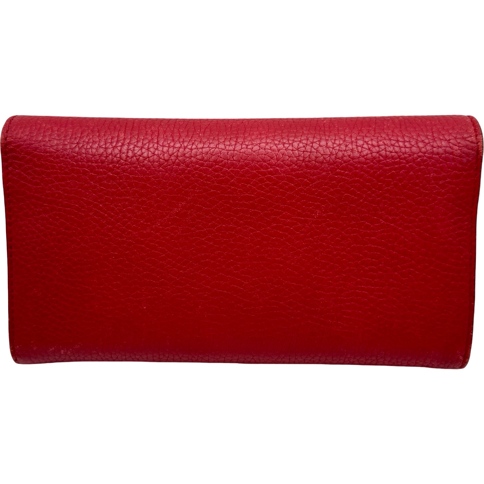 グッチ GUCCI GGマーモント 二つ折り長財布 400586 レッド レザー