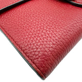 グッチ GUCCI GGマーモント 二つ折り長財布 400586 レッド レザー レディース 長財布