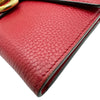 グッチ GUCCI GGマーモント 二つ折り長財布 400586 レッド レザー レディース 長財布