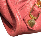 バレンシアガ BALENCIAGA ザ・ジャイアント ミニシティ 309544 ピンク ゴールド金具 レザー レディース ショルダーバッグ
