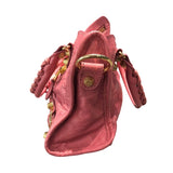 バレンシアガ BALENCIAGA ザ・ジャイアント ミニシティ 309544 ピンク ゴールド金具 レザー レディース ショルダーバッグ