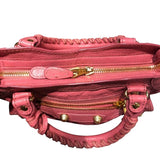 バレンシアガ BALENCIAGA ザ・ジャイアント ミニシティ 309544 ピンク ゴールド金具 レザー レディース ショルダーバッグ