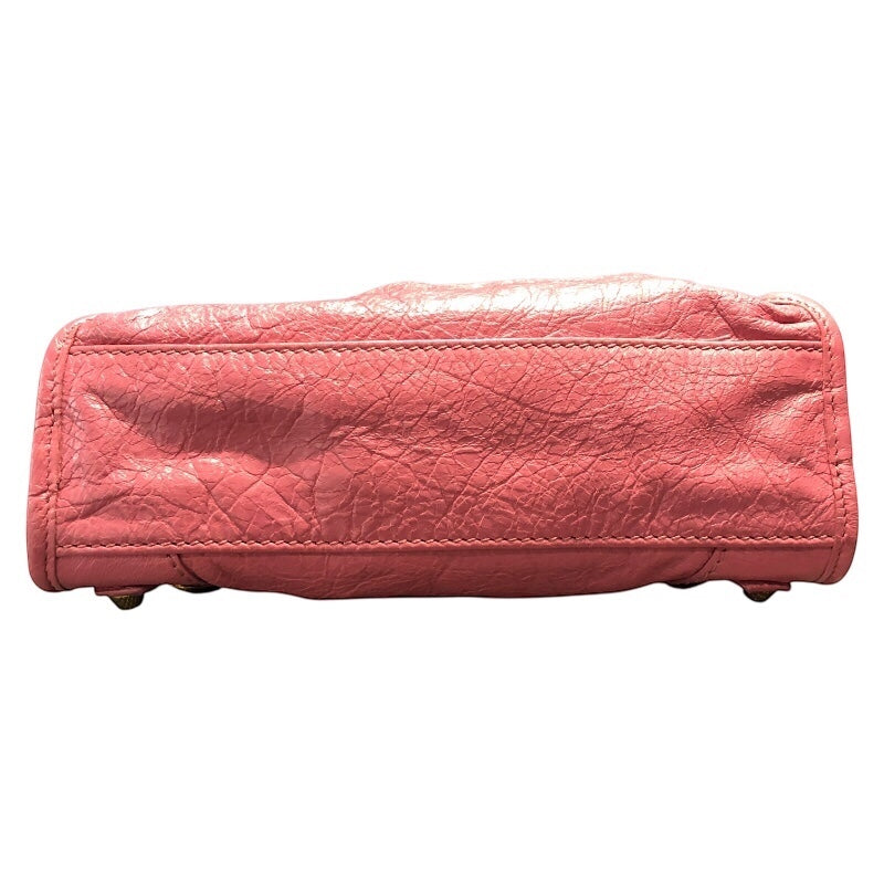 バレンシアガ BALENCIAGA ザ・ジャイアント ミニシティ 309544 ピンク ゴールド金具 レザー レディース ショルダーバッグ