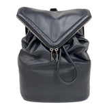ボッテガ・ヴェネタ BOTTEGA VENETA ビークドローストリングバッグパック 665631 ブラック　シルバー金具 レザー メンズ リュック・デイパック
