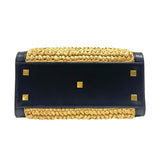 サンローラン SAINT LAURENT アップタウンスモール 561203 ナチュラル×ブラック ラフィア レディース ハンドバッグ ショルダーバッグ