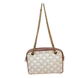 セリーヌ CELINE スモールパタパン ホワイト･タン/ゴールド金具 トリオンフキャンバス レディース ショルダーバッグ