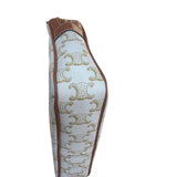 セリーヌ CELINE スモールパタパン ホワイト･タン/ゴールド金具 トリオンフキャンバス レディース ショルダーバッグ