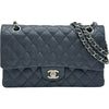 シャネル CHANEL マトラッセ25 A01112 18番台 ネイビー/シルバー金具 キャビアスキン レディース ショルダーバッグ