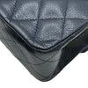 シャネル CHANEL マトラッセ25 A01112 18番台 ネイビー/シルバー金具 キャビアスキン レディース ショルダーバッグ