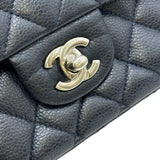 シャネル CHANEL マトラッセ25 A01112 18番台 ネイビー/シルバー金具 キャビアスキン レディース ショルダーバッグ