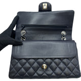 シャネル CHANEL マトラッセ25 A01112 18番台 ネイビー/シルバー金具 キャビアスキン レディース ショルダーバッグ
