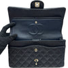 シャネル CHANEL マトラッセ25 A01112 18番台 ネイビー/シルバー金具 キャビアスキン レディース ショルダーバッグ
