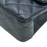 シャネル CHANEL マトラッセ25 A01112 18番台 ネイビー/シルバー金具 キャビアスキン レディース ショルダーバッグ