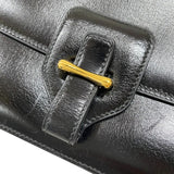 エルメス HERMES ドリー ショルダーバッグ ブラック ゴールド金具 ボックスカーフ レディース