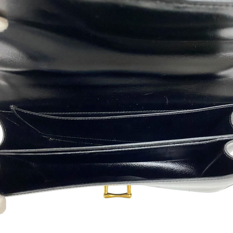 エルメス HERMES ドリー ショルダーバッグ ブラック ゴールド金具