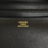 エルメス HERMES ドリー ショルダーバッグ ブラック ゴールド金具 ボックスカーフ レディース