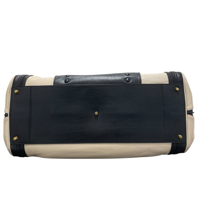 クロエ Chloe アリス クリーム/ブラック レザー レディース トートバッグ