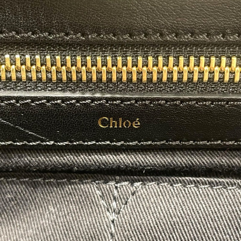 クロエ Chloe アリス クリーム/ブラック レザー レディース トートバッグ