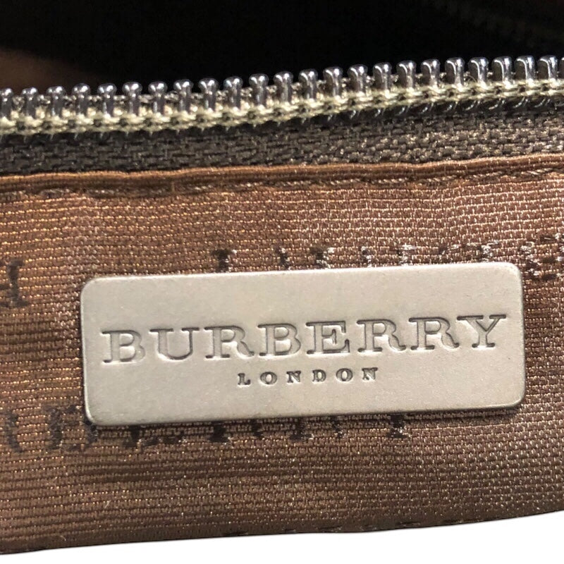 バーバリーロンドン BURBERRY LONDON スモールボストンバッグ ベージュ PVCキャンパス レディース ハンドバッグ
