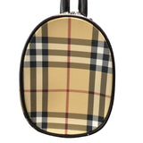バーバリーロンドン BURBERRY LONDON スモールボストンバッグ ベージュ PVCキャンパス レディース ハンドバッグ
