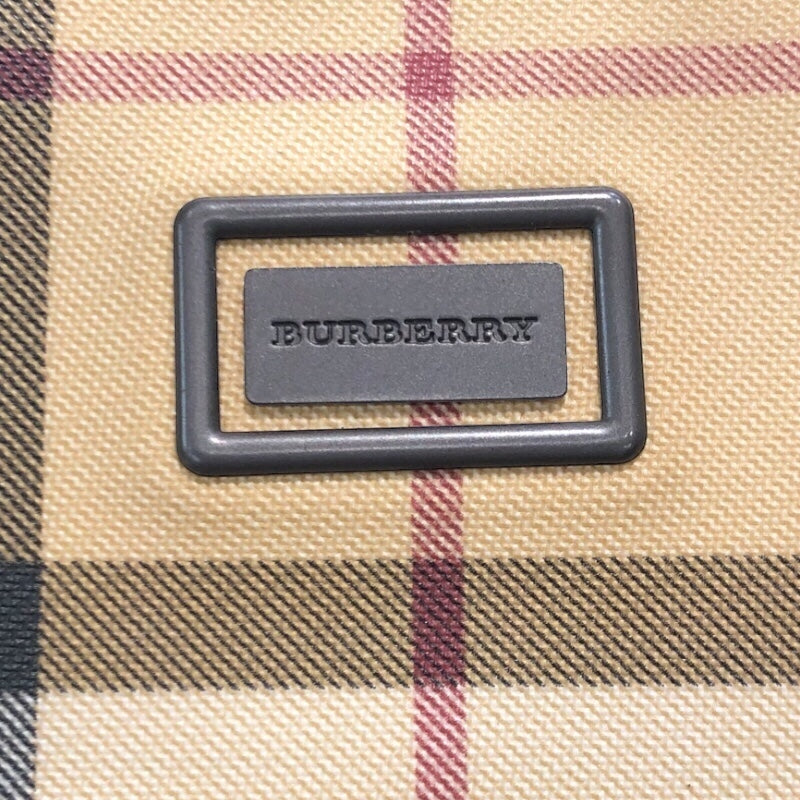 バーバリーロンドン BURBERRY LONDON スモールボストンバッグ ベージュ PVCキャンパス レディース ハンドバッグ