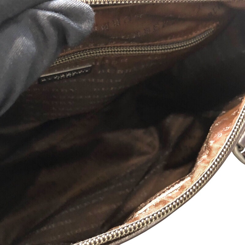 バーバリーロンドン BURBERRY LONDON スモールボストンバッグ ベージュ PVCキャンパス レディース ハンドバッグ