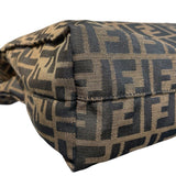 フェンディ FENDI ズッカ トートバッグ 8BH173 ブラウン/ブラック ナイロンジャガード レディース トートバッグ