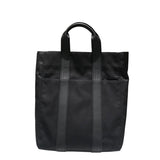 エルメス HERMES アカプルコカバスMM ブラック トワル・レザー レディース トートバッグ