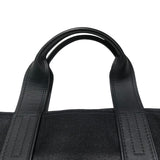 エルメス HERMES アカプルコカバスMM ブラック トワル・レザー レディース トートバッグ