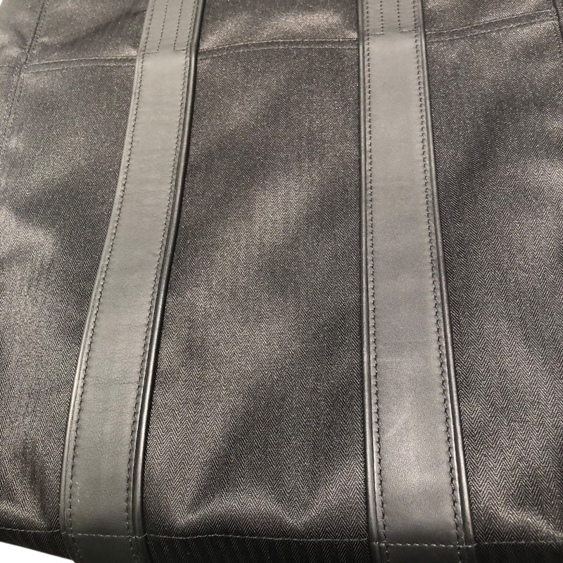 エルメス HERMES アカプルコカバスMM ブラック トワル・レザー レディース トートバッグ