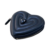ブルガリ BVLGARI ハートコインパース　AMBUSH ブラック レザー ユニセックス コインケース