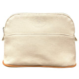 エルメス HERMES ボリードポーチミニ ナチュラル トワル ユニセックス ポーチ