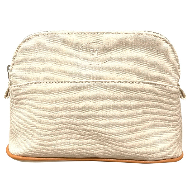 エルメス HERMES ボリードポーチミニ ナチュラル トワル ユニセックス ポーチ