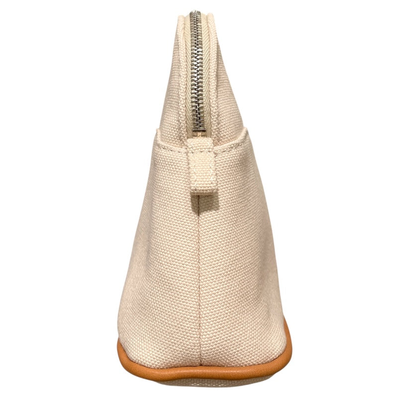 エルメス HERMES ボリードポーチミニ ナチュラル トワル ユニセックス ポーチ