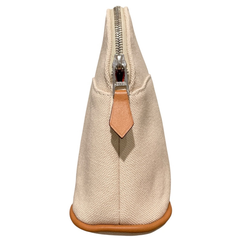 エルメス HERMES ボリードポーチミニ ナチュラル トワル ユニセックス ポーチ