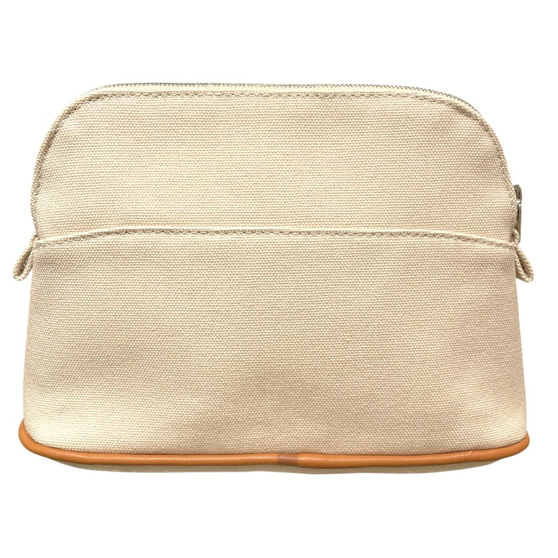 エルメス HERMES ボリードポーチミニ ナチュラル トワル ユニセックス ポーチ