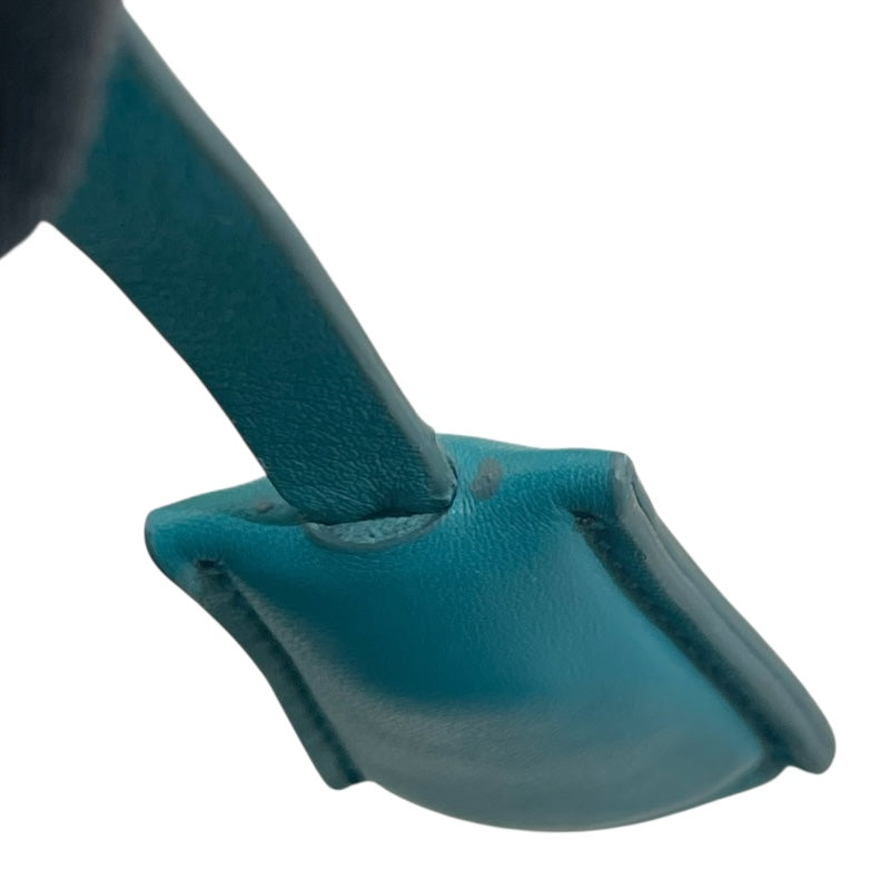 サルヴァトーレ・フェラガモ Salvatore Ferragamo ガンチーニ ハンドバッグ 21D941 ターコイズブルー レザー レディース ハンドバッグ