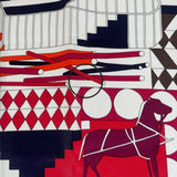 エルメス HERMES カレ90 　PRO MENADE AU FAUBO URG マルチカラー シルク ユニセックス スカーフ