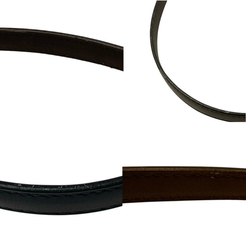 エルメス HERMES バンドリエール 15mm ブラック シルバー金具 スイフト レディース ショルダーストラップ