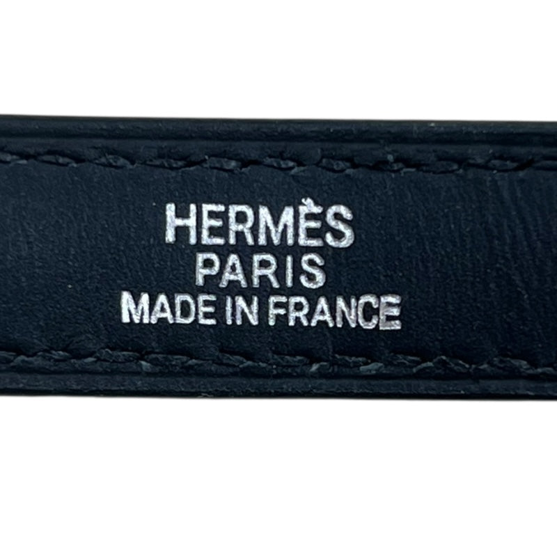 エルメス HERMES バンドリエール 15mm ブラック シルバー金具 スイフト レディース ショルダーストラップ