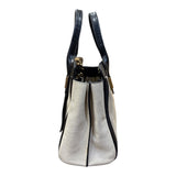 クロエ Chloe アリスハンドバッグ クリーム/ブラック レザー レディース トートバッグ