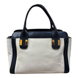 クロエ Chloe アリスハンドバッグ クリーム/ブラック レザー レディース トートバッグ