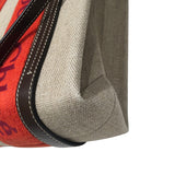 クロエ Chloe ウッディスモールトート ベージュ・レッド リネン レディース ハンドバッグ