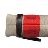 クロエ Chloe ウッディスモールトート ベージュ・レッド リネン レディース ハンドバッグ