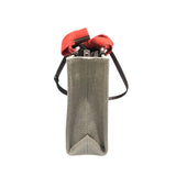 クロエ Chloe ウッディスモールトート ベージュ・レッド リネン レディース ハンドバッグ