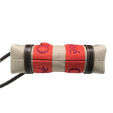 クロエ Chloe ウッディスモールトート ベージュ・レッド リネン レディース ハンドバッグ