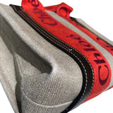 クロエ Chloe ウッディスモールトート ベージュ・レッド リネン レディース ハンドバッグ